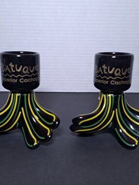 Batuque Superior Cachaca Shot Glasses set of 2. Made in Brazil